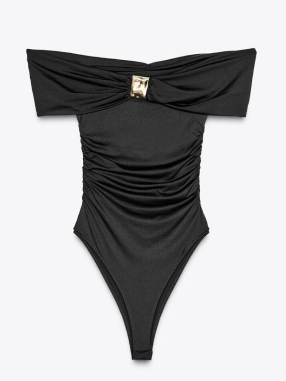 ZARA BLACK OFF THE SHOULDER BODYSUIT